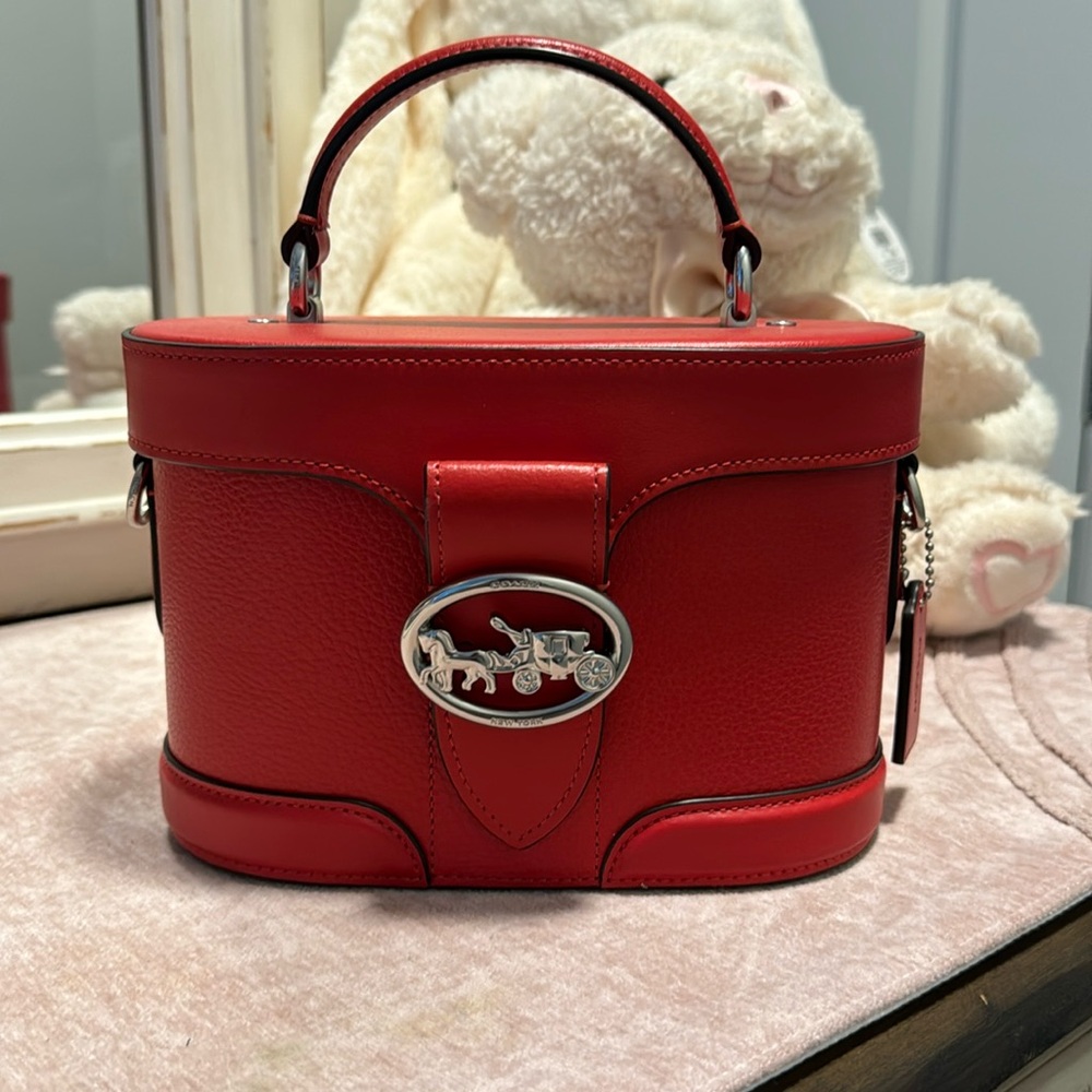 Red coach bag